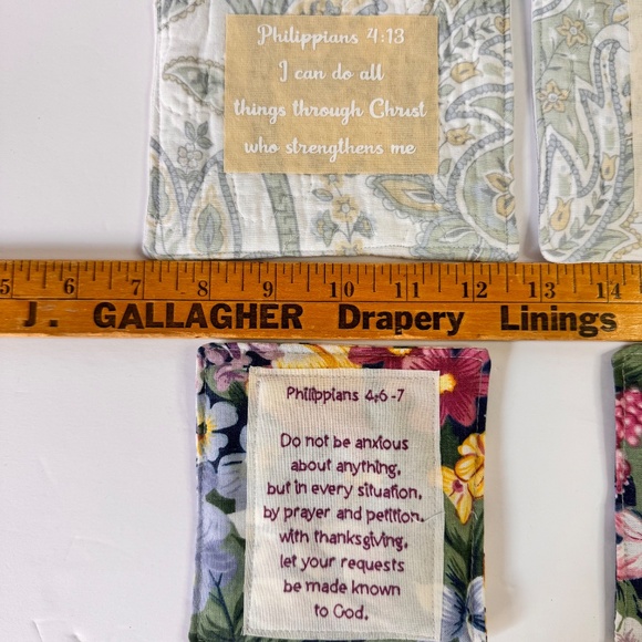 6 Handcrafted Prayer Quilts‎ Unique lot - Picture 2 of 5